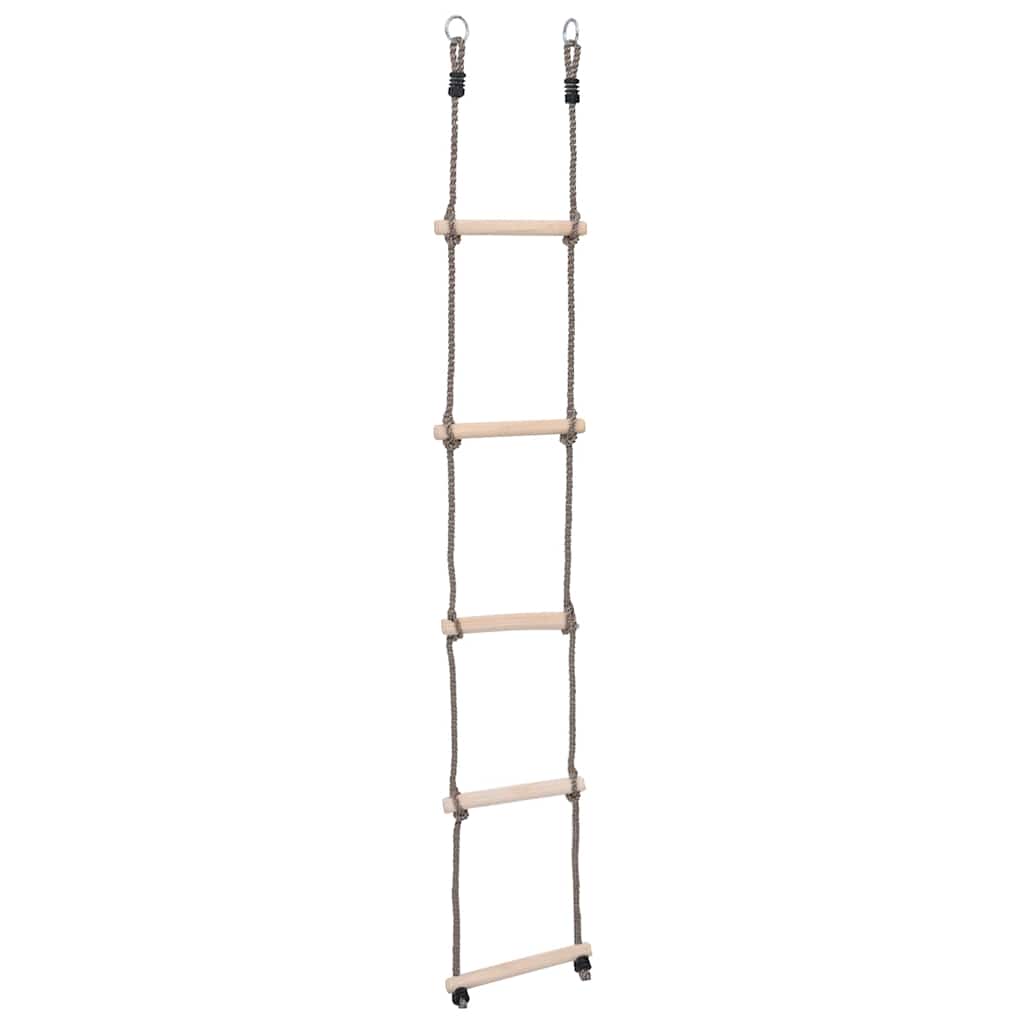 Scala a 5 Gradini 210 cm in Legno Massello di Pino