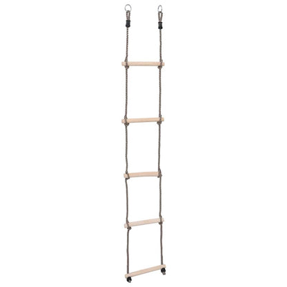 Scala a 5 Gradini 210 cm in Legno Massello di Pino