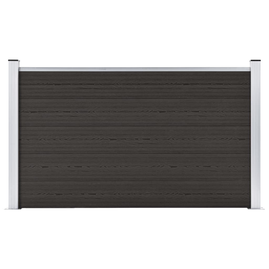 Pannello di Recinzione in WPC 180x105 cm Nero