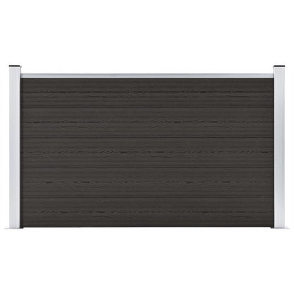 Pannello di Recinzione in WPC 180x105 cm Nero