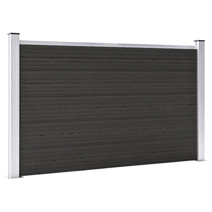 Pannello di Recinzione in WPC 180x105 cm Nero