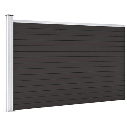 Pannello di Recinzione in WPC 175x105 cm Nero