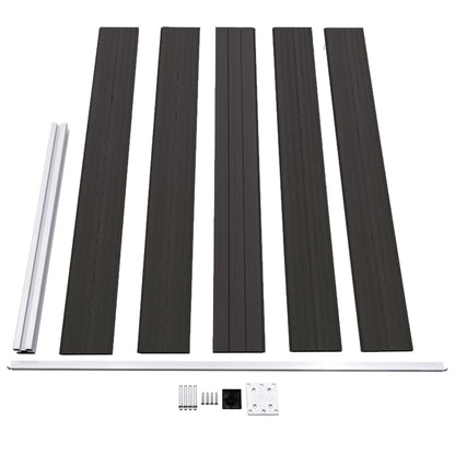 Pannello di Recinzione in WPC 175x105 cm Nero