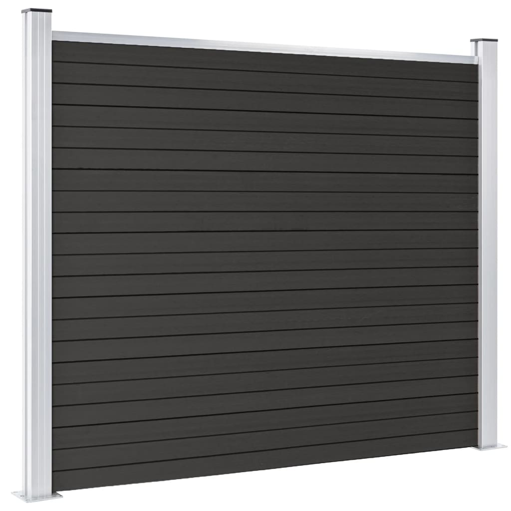 Pannello di Recinzione in WPC 180x146 cm Grigio