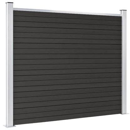 Pannello di Recinzione in WPC 180x146 cm Grigio