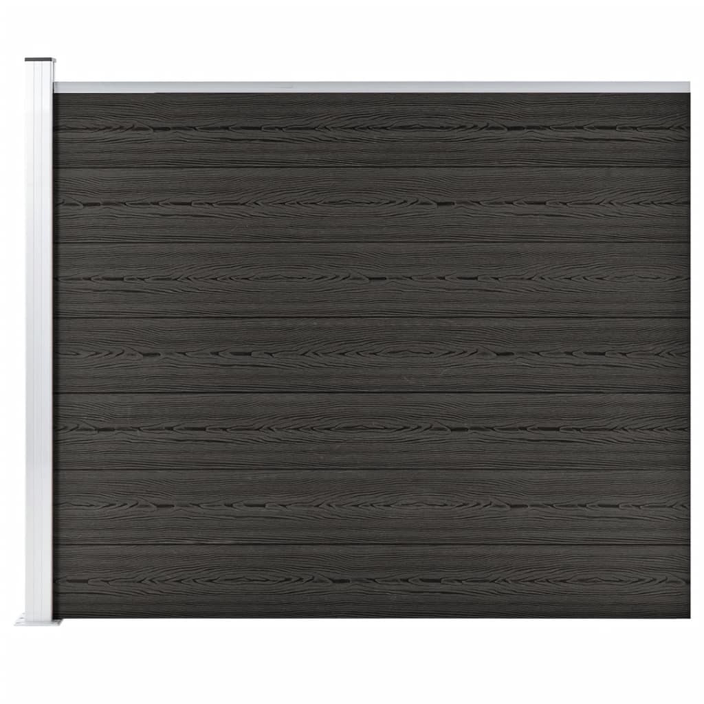 Pannello di Recinzione in WPC 175x146 cm Grigio