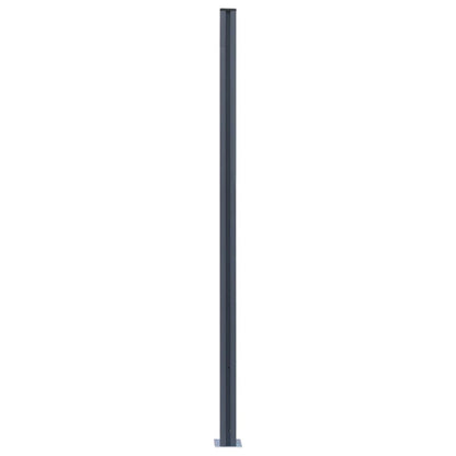 Pali di Recinzione 2 pz Grigio Scuro 185 cm in Alluminio