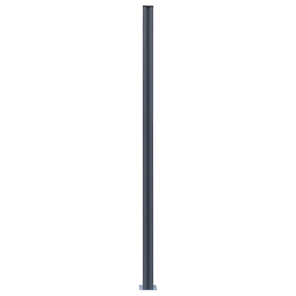 Pali di Recinzione 3 pz Grigio Scuro 185 cm in Alluminio