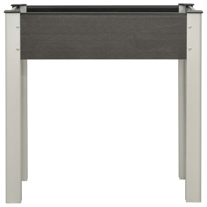 Fioriera Rialzata da Giardino 75x40x75 cm in WPC Grigio