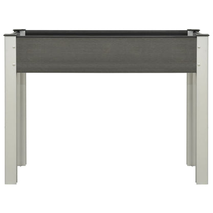 Fioriera Rialzata da Giardino 100x40x75 cm in WPC Grigio