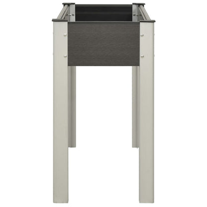 Fioriera Rialzata da Giardino 100x40x75 cm in WPC Grigio