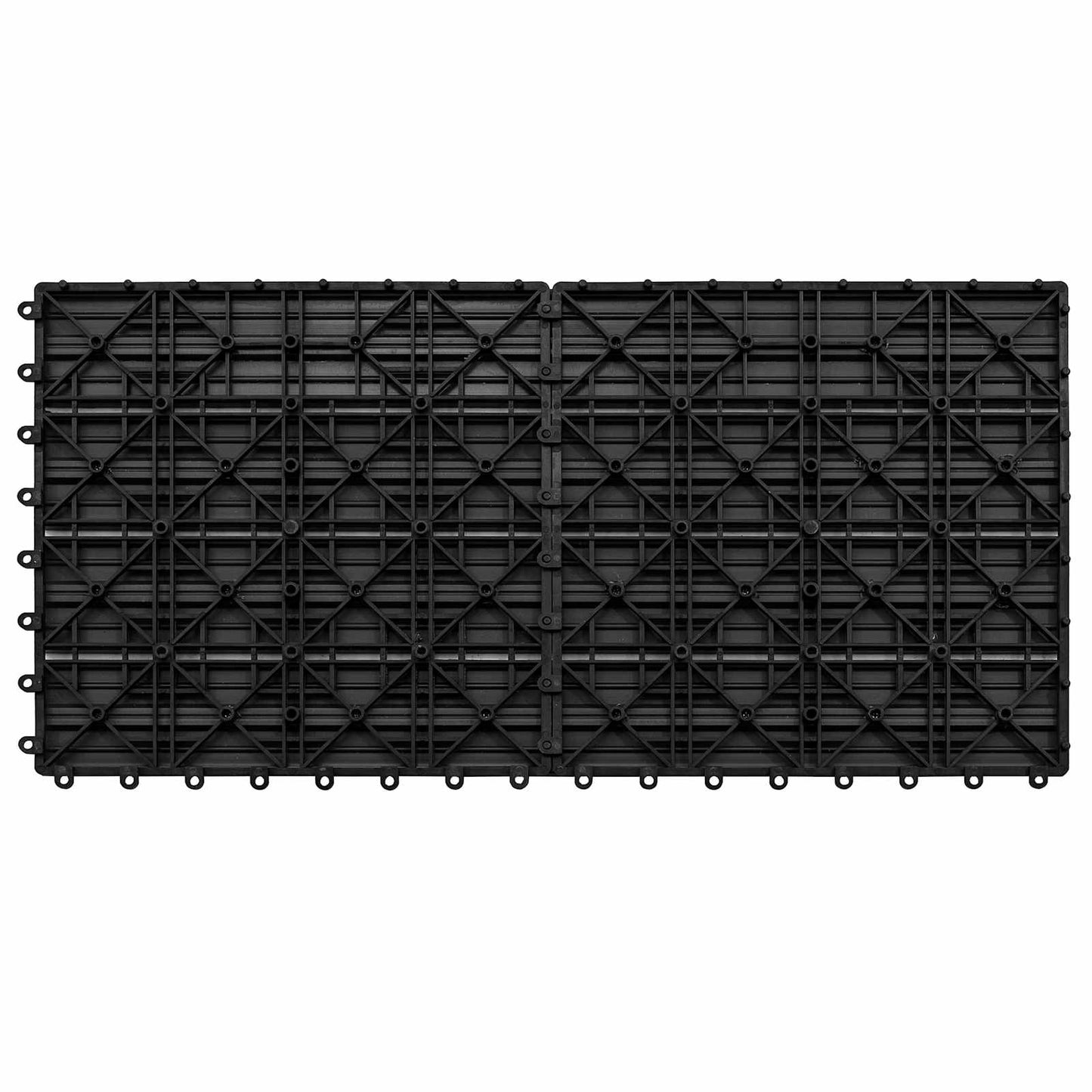 Pietra per decking 6 pcs Nero 60 x 30 cm WPC