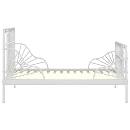 Giroletto Estendibile Bianco in Metallo 80x130/200 cm