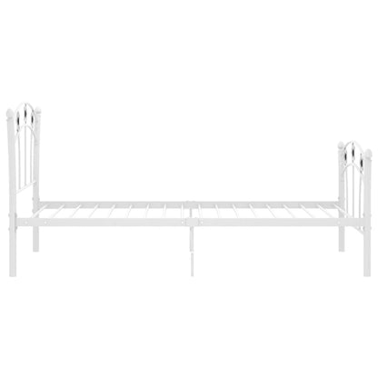 Giroletto con Motivo Calcio in Metallo Bianco 90x200 cm