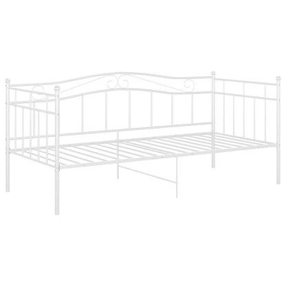 Telaio Divano Letto Bianco in Metallo 90x200 cm