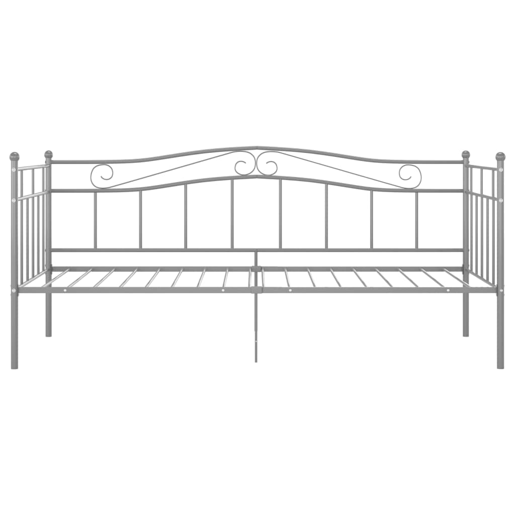Telaio Divano Letto Grigio in Metallo 90x200 cm
