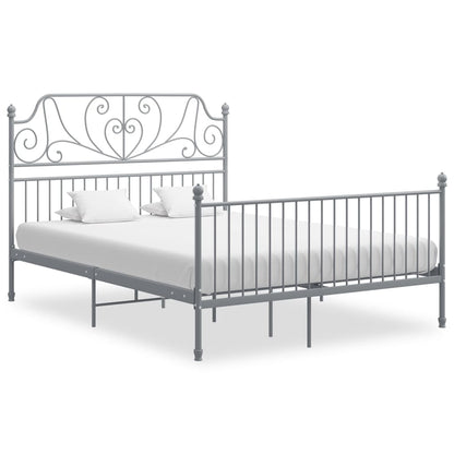 Giroletto senza Materasso Grigio in Metallo 140x200 cm