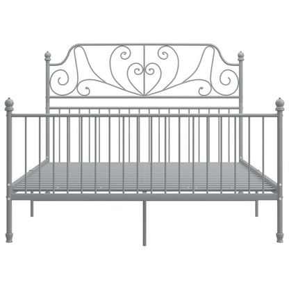 Giroletto senza Materasso Grigio in Metallo 140x200 cm