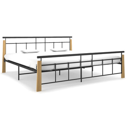 Giroletto in Metallo e Legno Massello di Rovere 200x200 cm