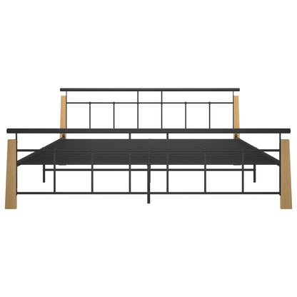 Giroletto in Metallo e Legno Massello di Rovere 200x200 cm