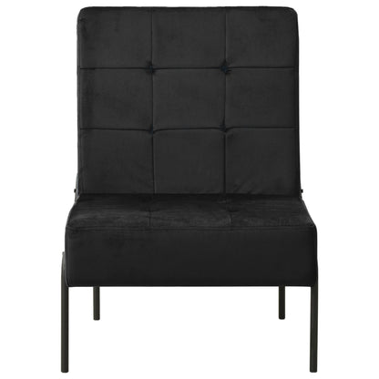 Poltrona Relax 65x79x87 cm Nera in Velluto