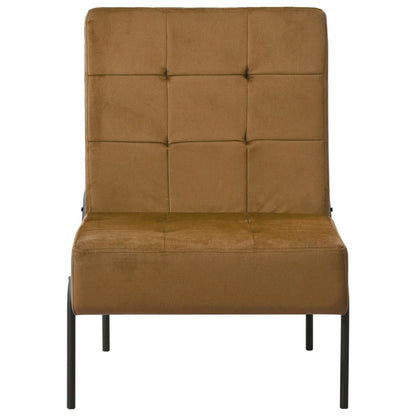 Poltrona Relax 65x79x87 cm Marrone in Velluto