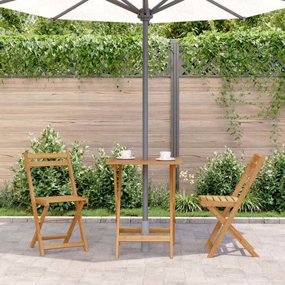 Tavolo da Giardino Pieghevole 60x60x75 cm in Massello di Acacia