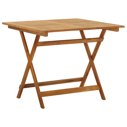Tavolo da Giardino Pieghevole 90x90x75 cm in Massello d'Acacia
