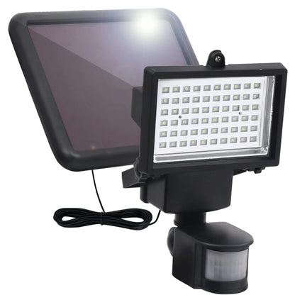 Faretto Solare da Giardino a LED con Sensore Nero