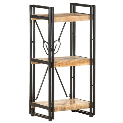 Libreria a 3 Ripiani 40x30x80 cm in Legno Massello di Mango
