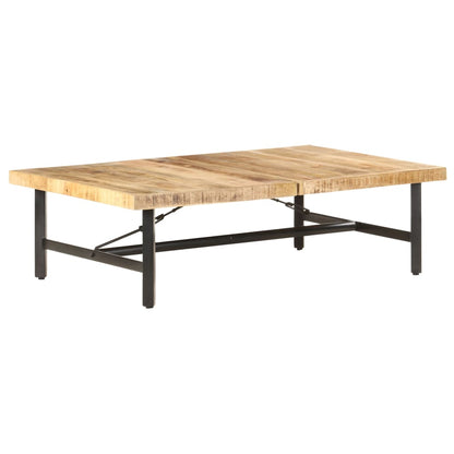 Tavolino da Salotto 142x90x42 cm in Legno Massello di Mango