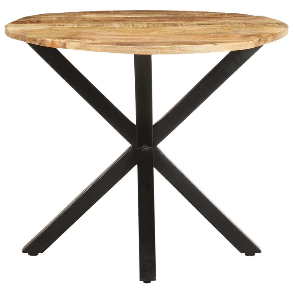Tavolino di Servizio 68x68x56 cm in Legno Massello di Mango