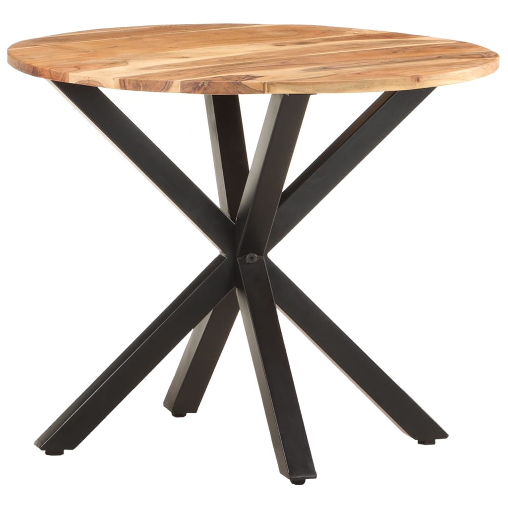 Tavolino di Servizio 68x68x56 cm in Legno Massello di Acacia