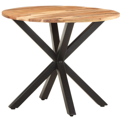 Tavolino di Servizio 68x68x56 cm in Legno Massello di Acacia