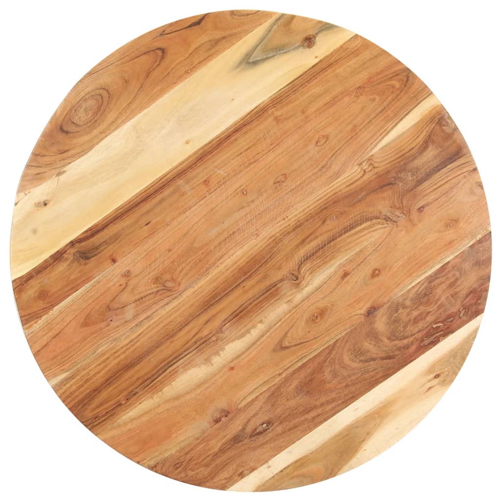 Tavolino di Servizio 68x68x56 cm in Legno Massello di Acacia