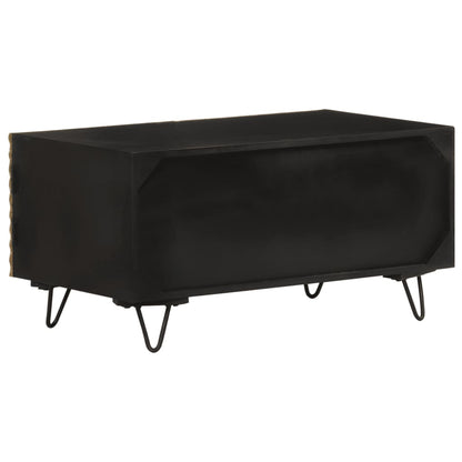 Tavolino da Salotto 90x50x45 cm in Legno Massello di Mango