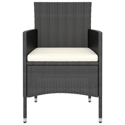 Set Mobili da Pranzo Giardino 5pz Polyrattan e Massello Acacia