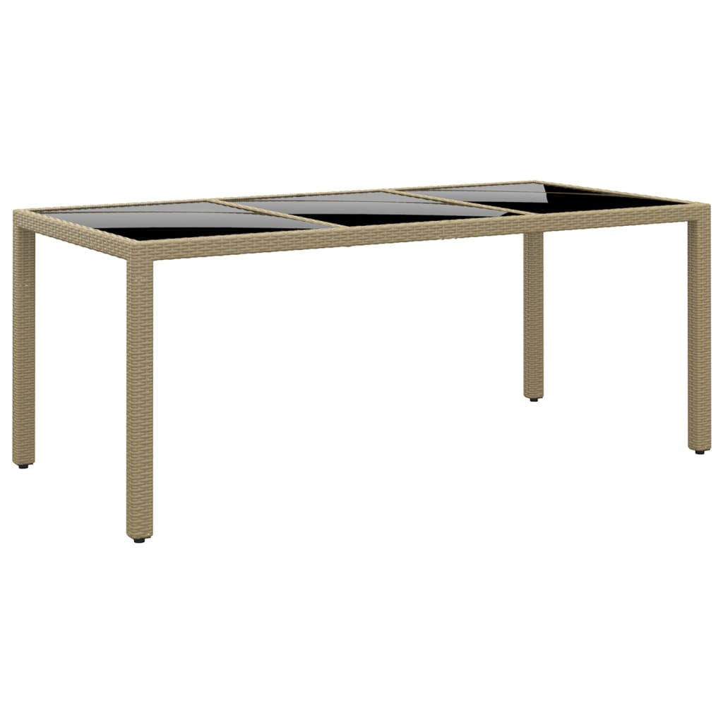 Set Mobili da Pranzo per Giardino 5 pz in Polyrattan Beige