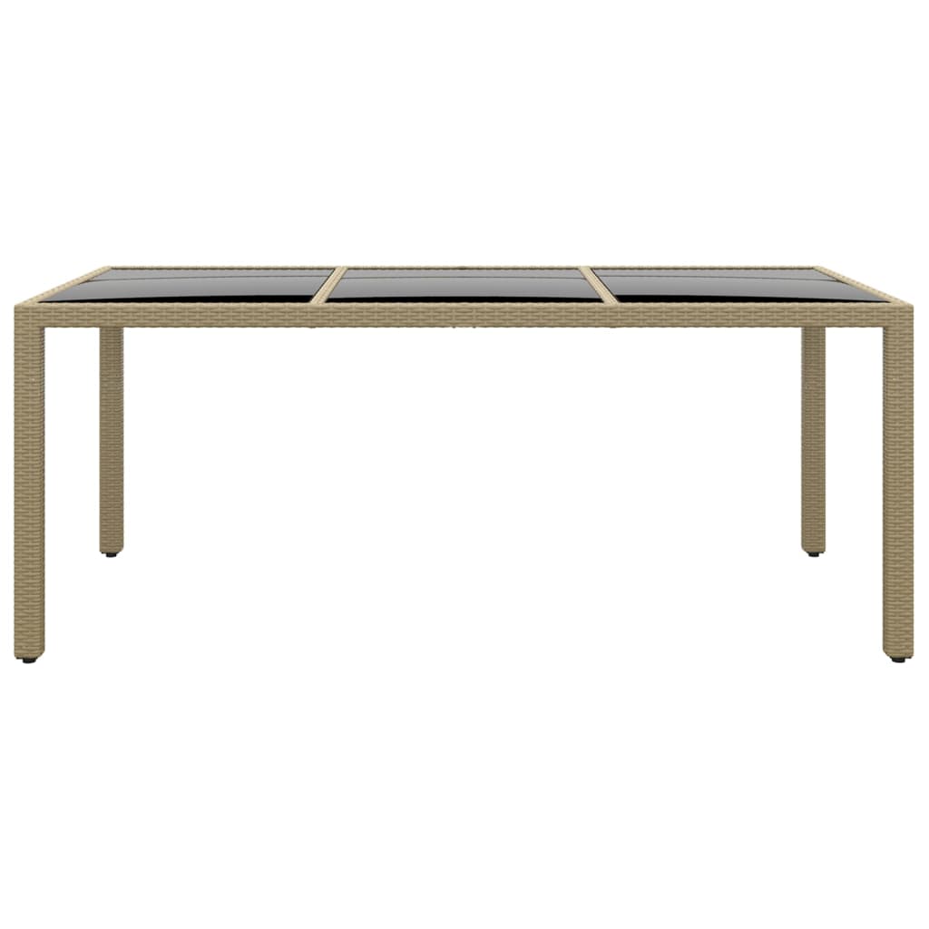 Set Mobili da Pranzo per Giardino 5 pz in Polyrattan Beige