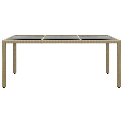 Set Mobili da Pranzo per Giardino 5 pz in Polyrattan Beige