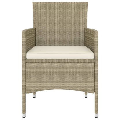 Set Divani da Giardino 5 pz in Polyrattan Beige