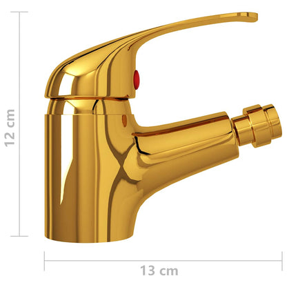 Rubinetto Miscelatore per BidÃ¨ Oro 13x12 cm