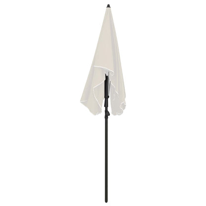 Ombrellone da Giardino con Palo 200x130 cm Sabbia