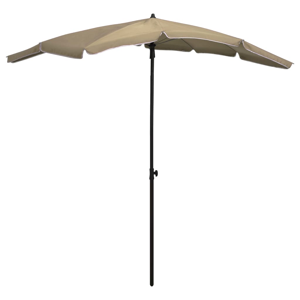 Ombrellone da Giardino con Palo 200x130 cm Tortora
