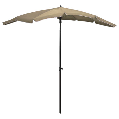 Ombrellone da Giardino con Palo 200x130 cm Tortora