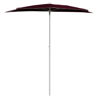 Ombrellone Semicircolare da Giardino con Palo 180x90 cm BordÃ²