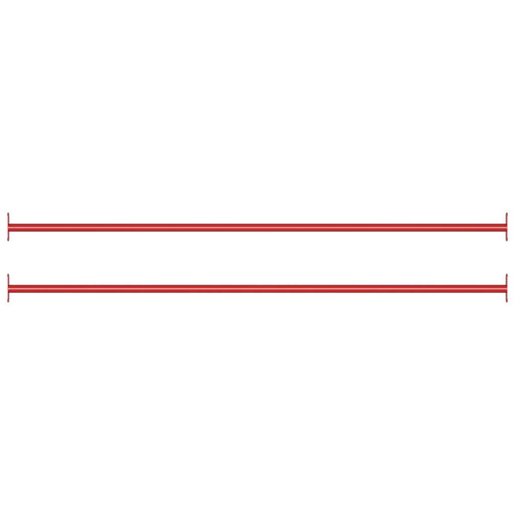 Sbarre da Gioco 2 pz 125 cm in Acciaio Rosso