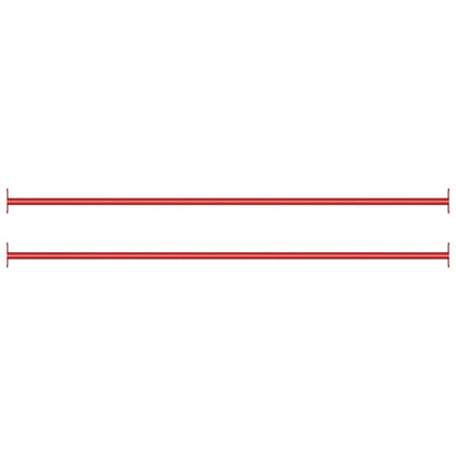 Sbarre da Gioco 2 pz 125 cm in Acciaio Rosso