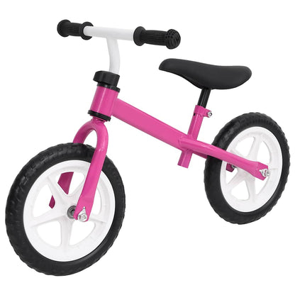 Bicicletta Senza Pedali con Ruote da 9,5 Pollici Rosa