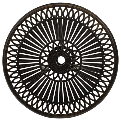 Tavolo da Giardino Bronzo 62x62x65 cm in Alluminio Pressofuso